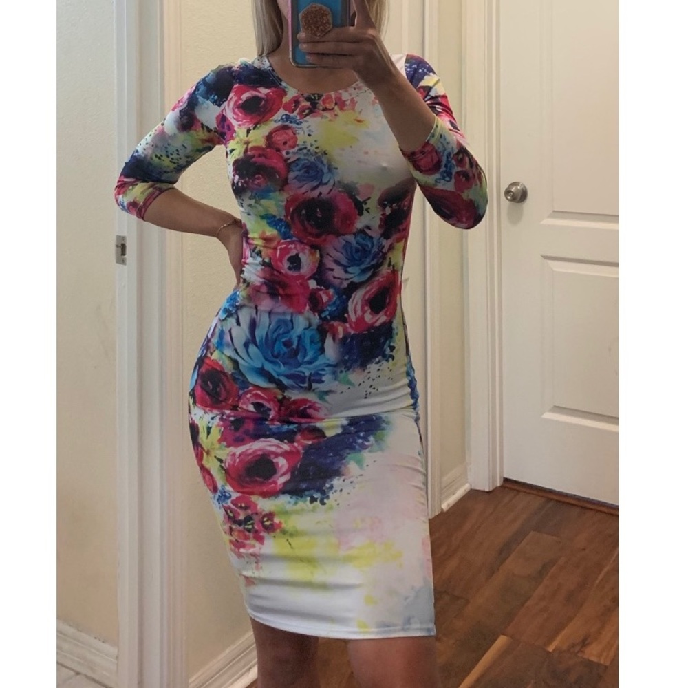 Flower Print Dress 🌸